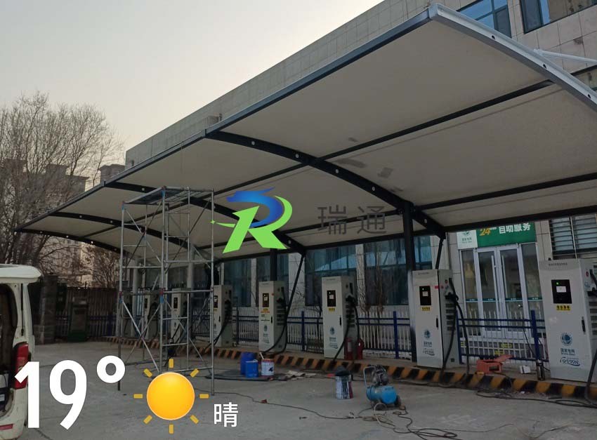 襄都区大梁庄乡·国家电网汽车充电站膜结构车棚